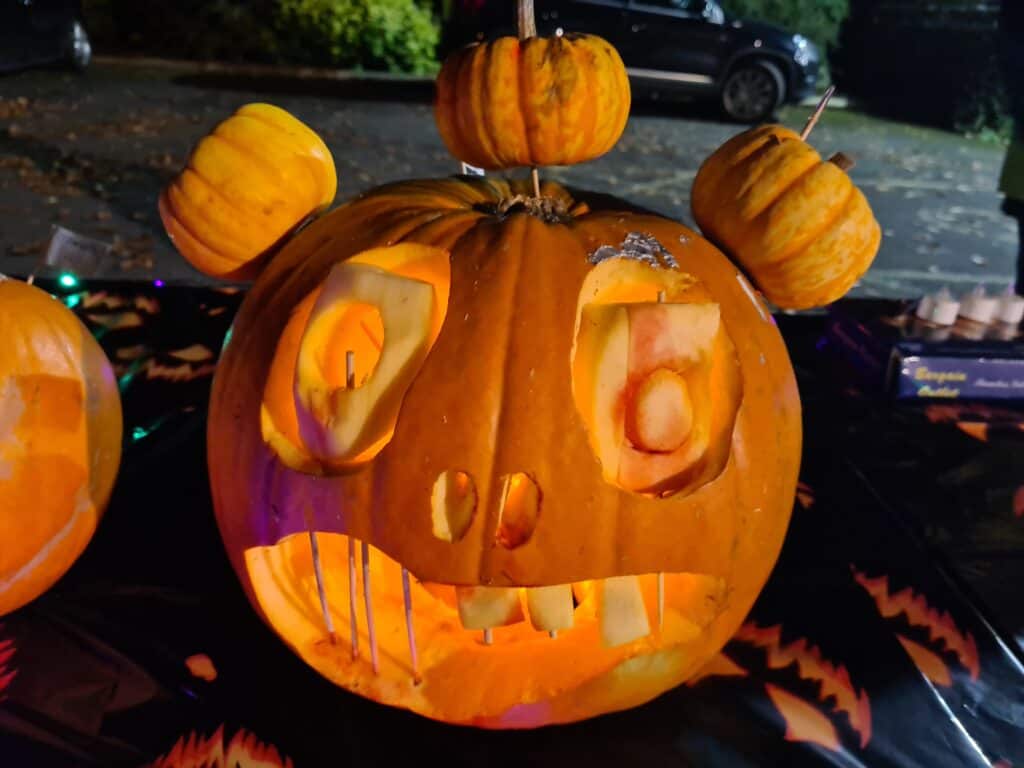 Display of pumpkins