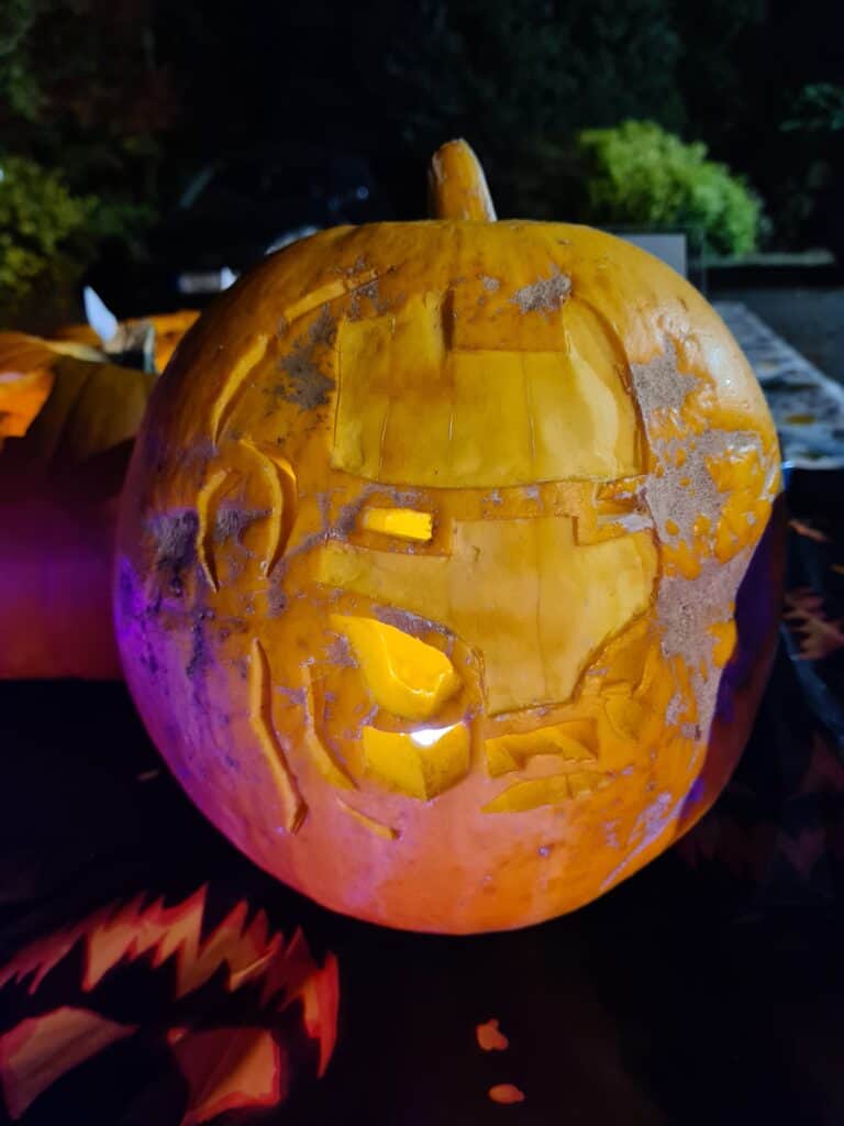 Display of pumpkins