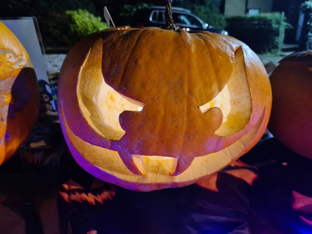 Display of pumpkins