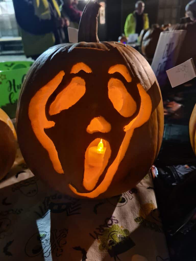 Display of pumpkins