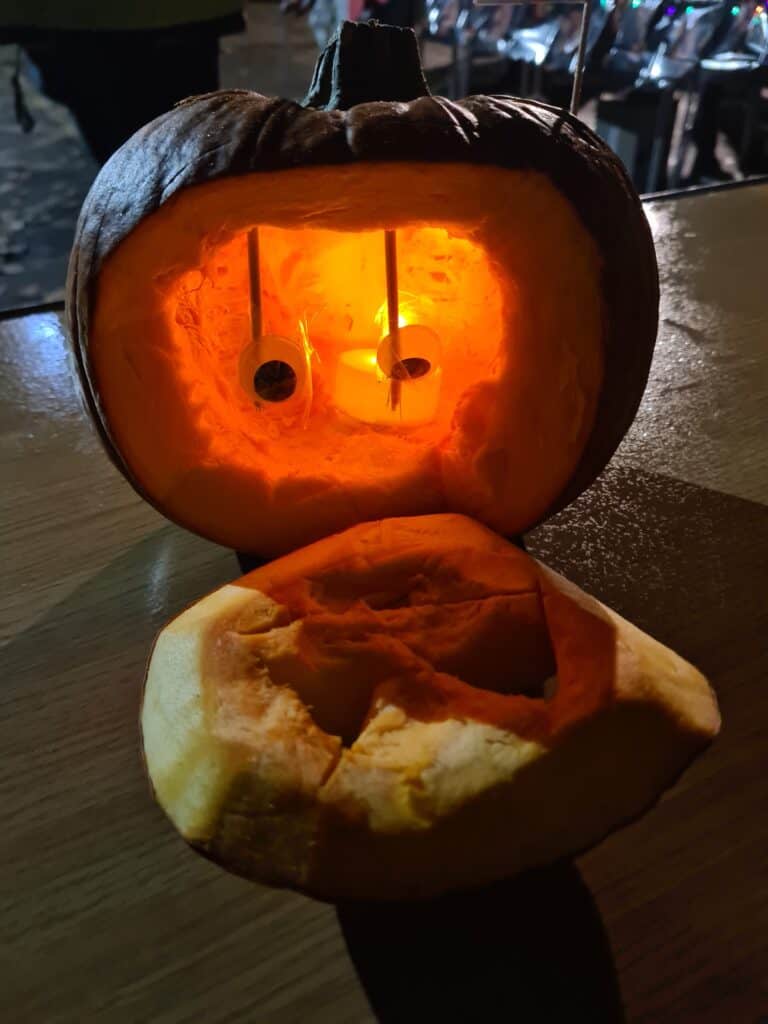 Display of pumpkins