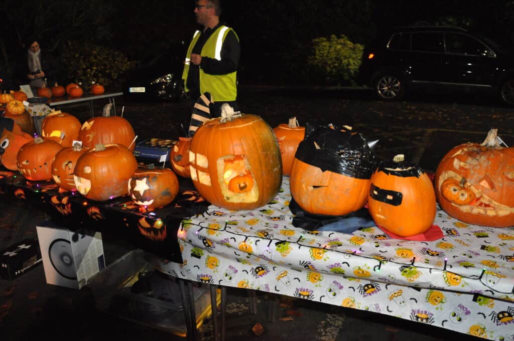 Display of pumpkins